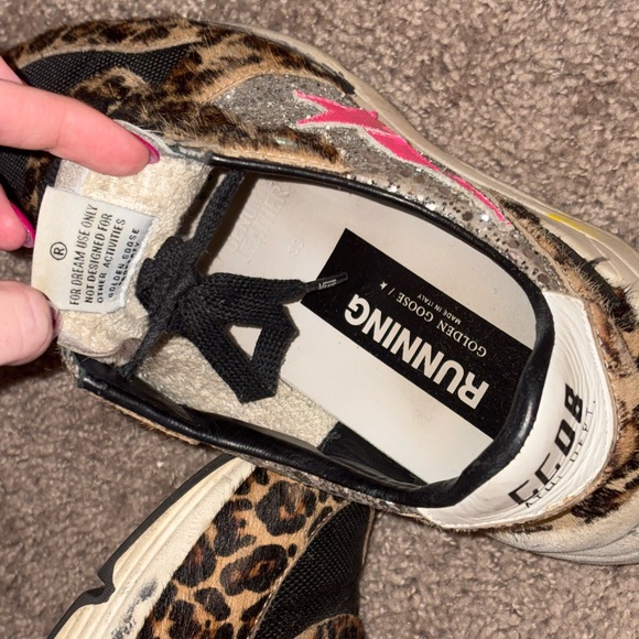 Golden Goose Leopard and Black Sneakers - Picture 3 of 11